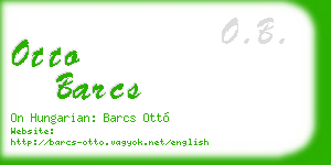 otto barcs business card