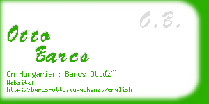 otto barcs business card